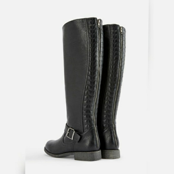 NWT Just Fab size 6 tall boots in black - Picture 2 of 4
